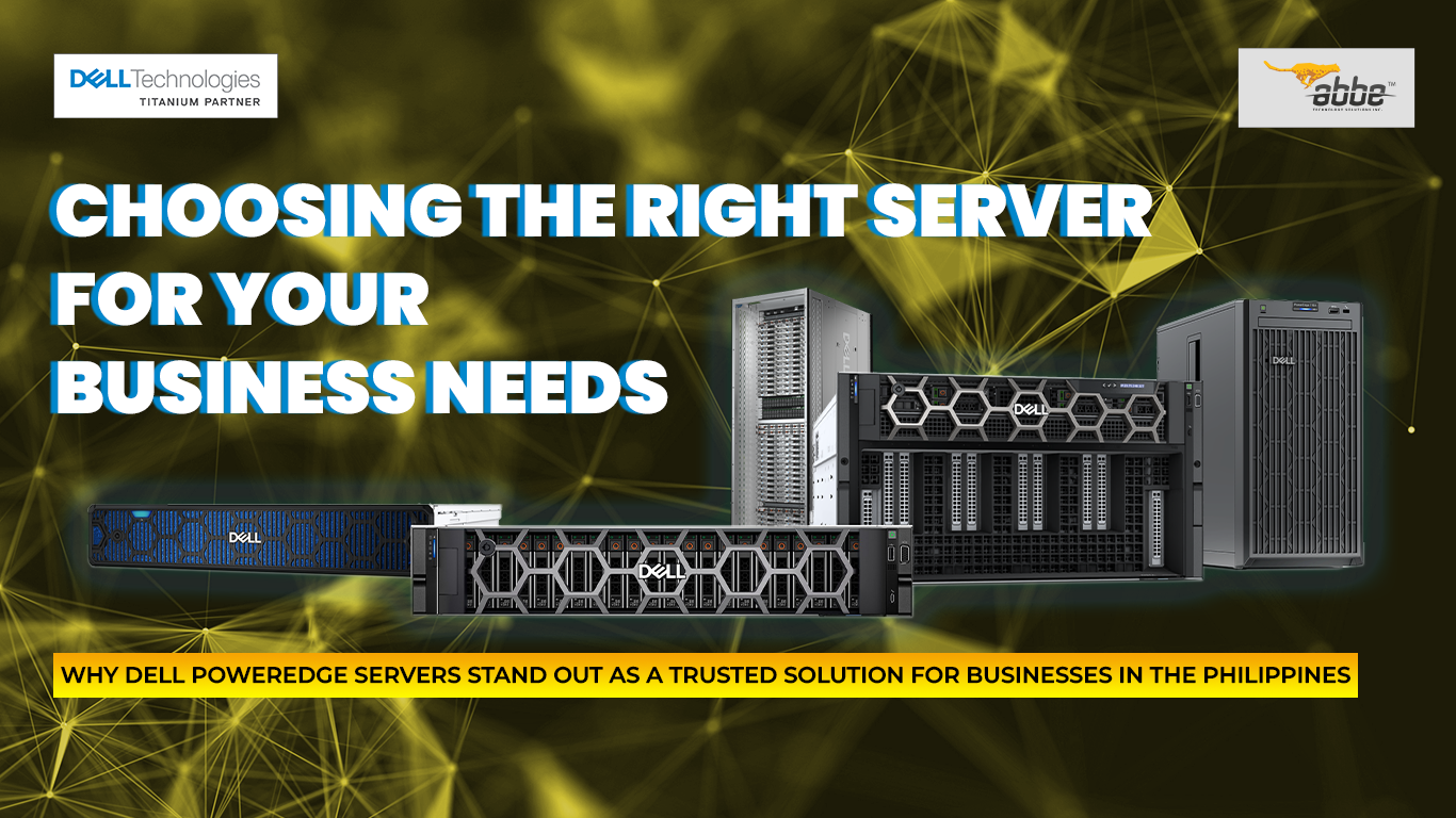 Server infrastructure powered by Dell PowerEdge for growing businesses
